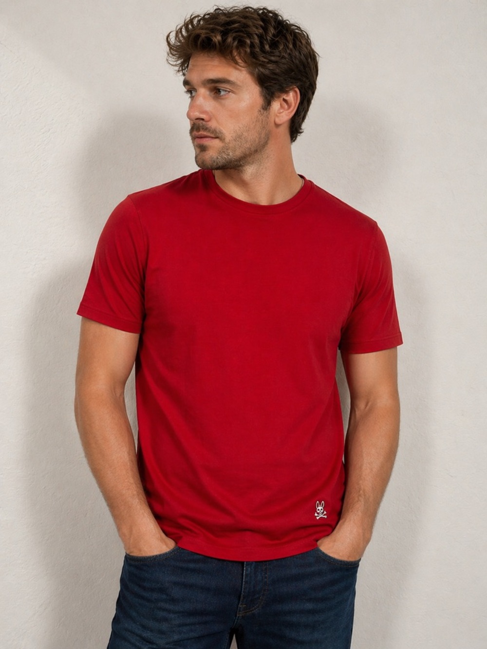 Psycho Bunny Classic Red Logo Men’s T-shirt